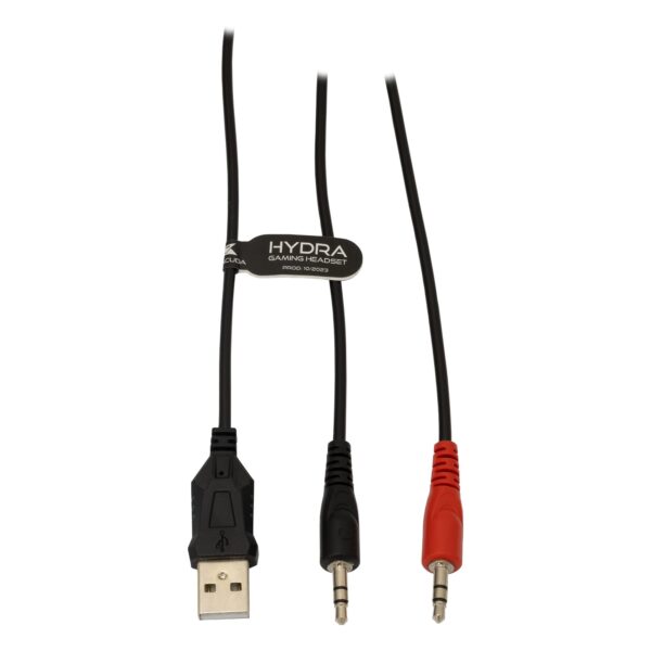 Cuffie Gaming con Microfono e Illuminazione RGB, BGH-021 HYDRA Nero - immagine 6