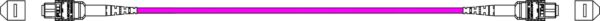 Cavo Patch a 12 Fibre MTP-F/MTP-F OM4 Code B 3 metri - immagine 6