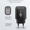 Caricatore Alimentatore GaN USB-C™ PD da Muro 25W Nero - immagine 6