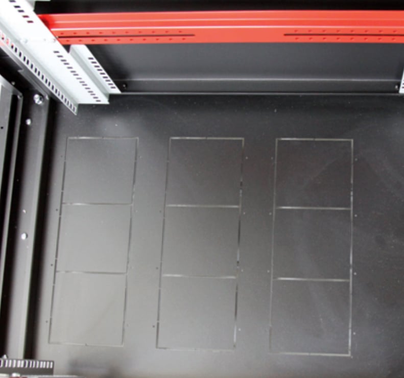 Armadio Server Rack 19'' 600x1000 27 Unita' Nero serie Ideal - immagine 6