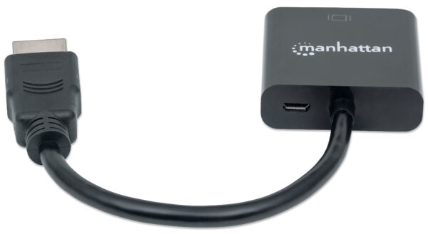 Cavo Convertitore HDMI a VGA con MicroUsb 30cm Nero - immagine 6
