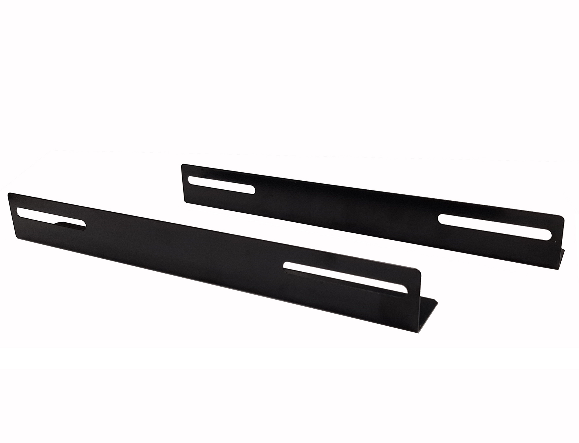 Coppia staffe a L Laterale per Rack 19'' a Muro Prof. 450mm Nero - immagine 6