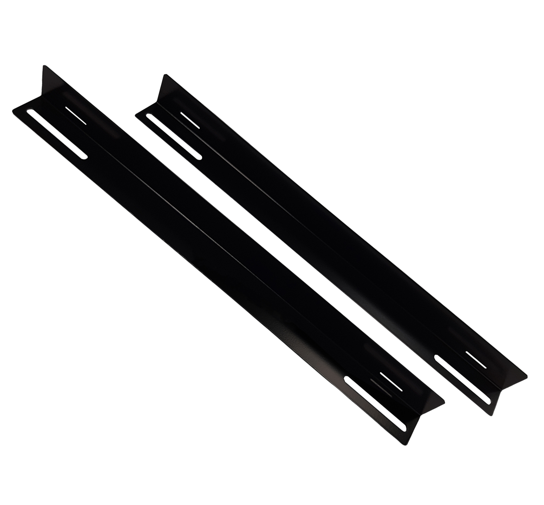 Coppia staffe a L Laterale per Rack 19'' a Muro Prof. 600mm Nero - immagine 6