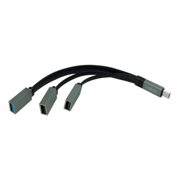 Hub Flessibile USB-C™ SuperSpeed 3 Porte USB3.0 A Femmina Nero - immagine 5