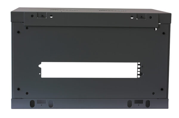 Armadio Rack 19'' a muro 6 unità sezione unica prof. 600mm Nero - immagine 6