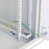 Armadio Rack 19'' a muro 20 unità sezione unica prof. 600mm Grigio - immagine 6