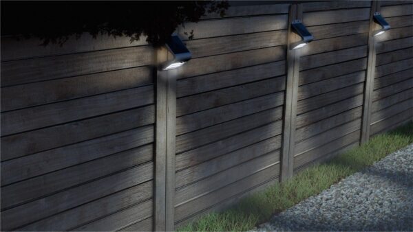 Lampada LED Solare a Muro 3,2W IP65 Sensore di Movimento Bianco - immagine 6