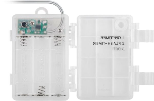 80 Luci LED a Stella IP44 Bianco Caldo a Batteria con Timer - immagine 6