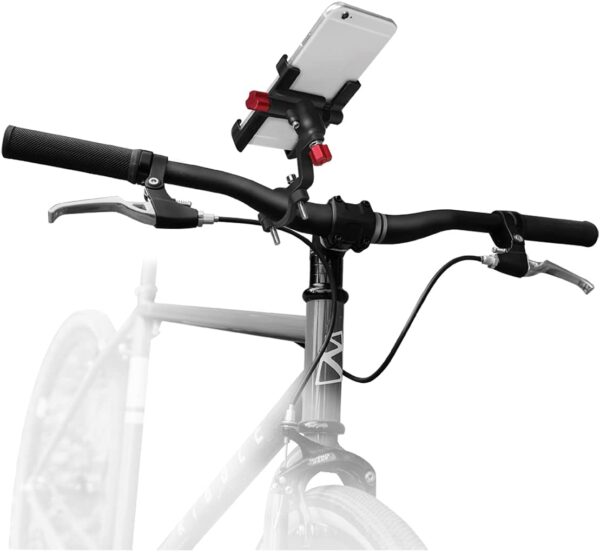 Supporto da Bicicletta per Smartphone 3,5''-7'' Fissaggio Angolato - immagine 6