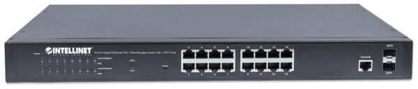 Switch Gigabit Ethernet 16 Porte PoE+ Web-Managed con 2 porte SFP - immagine 6