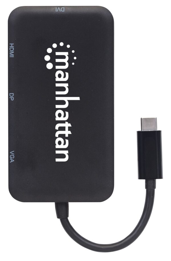 Adattatore Convertitore USB-C™ 4 in 1 a DP/HDMI/DVI/VGA Nero - immagine 6