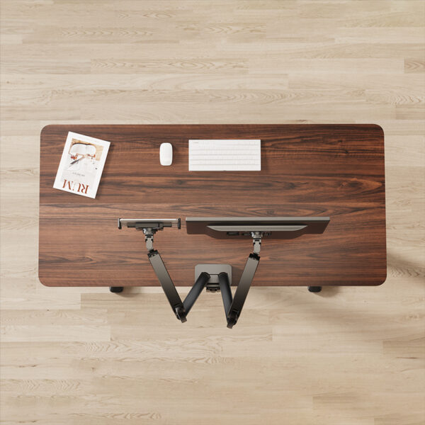 Supporto a Pinza VESA 75x75 per Smartphone e Tablet 4,7''-15'' 1kg max. Nero - immagine 6