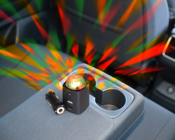 Caricatore da Auto USB-C™ con Luce Disco TX-159 - immagine 6