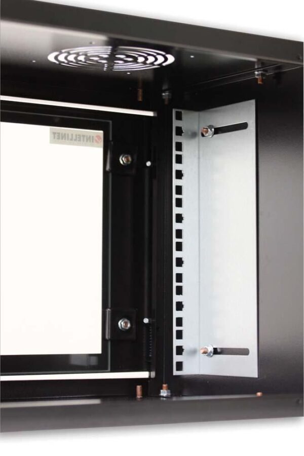 Armadio Rack 19'' a muro 10 unità prof. 400 Nero Assemblato - immagine 6