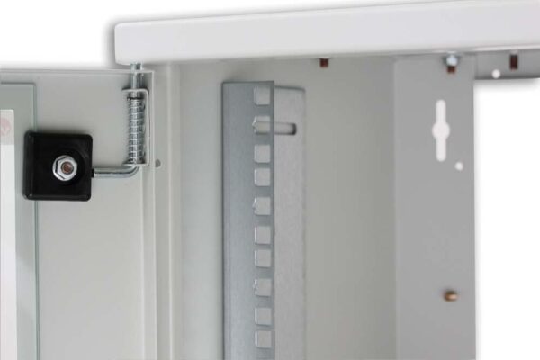 Armadio Rack 19'' a muro 16 unità prof. 400 Grigio Assemblato - immagine 6