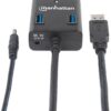 Hub USB 3.0 4 Porte con Alimentatore 5V 3A Nero - immagine 6