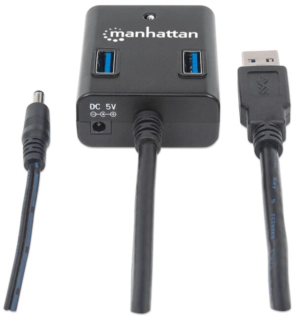 Hub USB 3.0 4 Porte con Alimentatore 5V 3A Nero - immagine 6