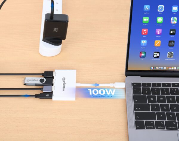 Hub USB 3.2 Gen 1 con 3 porte USB-A e 1 porta USB-C™ Power Delivery - immagine 6