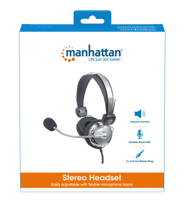 Cuffia Stereo con Microfono con Asta Flessibile - immagine 6
