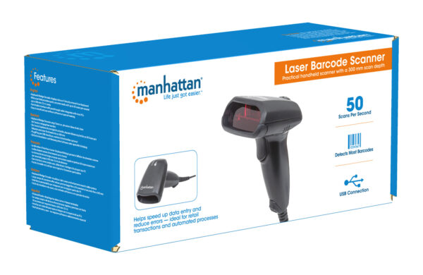 Lettore Laser Barcode USB Nero - immagine 6