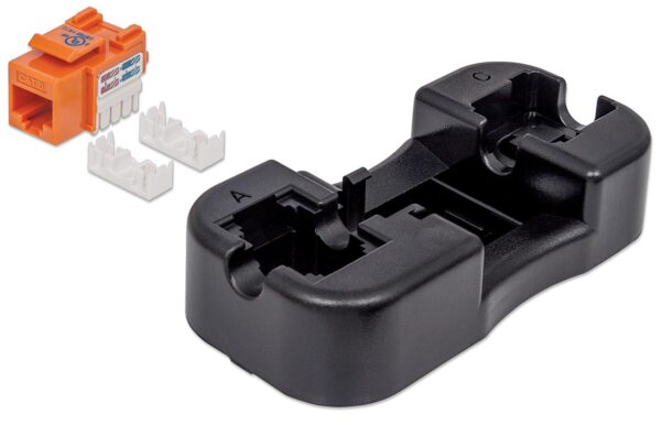 Frutto Keystone RJ45 Cat.6 UTP non schermato Arancione - immagine 4