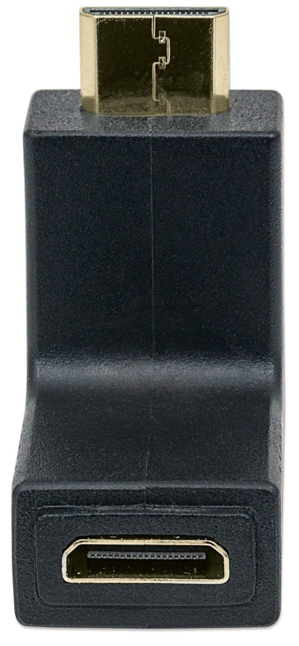 Adattatore HDMI Mini C Femmina a Mini C Maschio Angolato Nero - immagine 6
