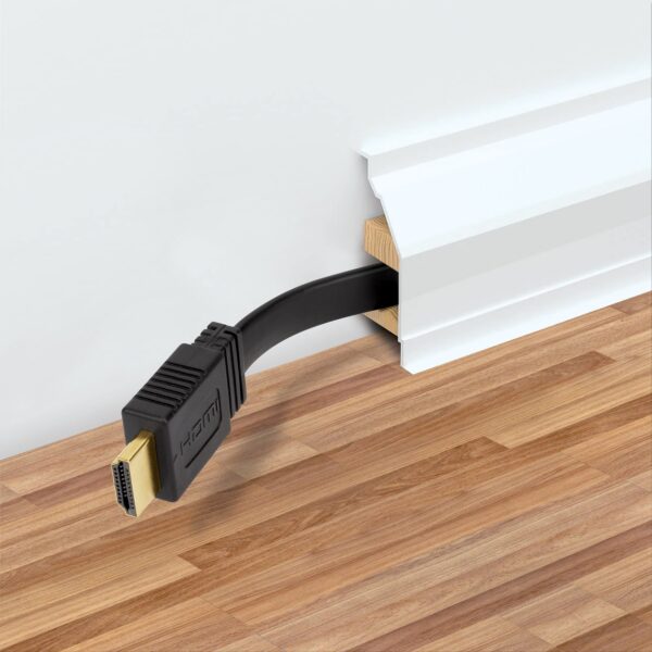 Cavo HDMI High Speed With Ethernet Piatto 0.5m nero - immagine 6