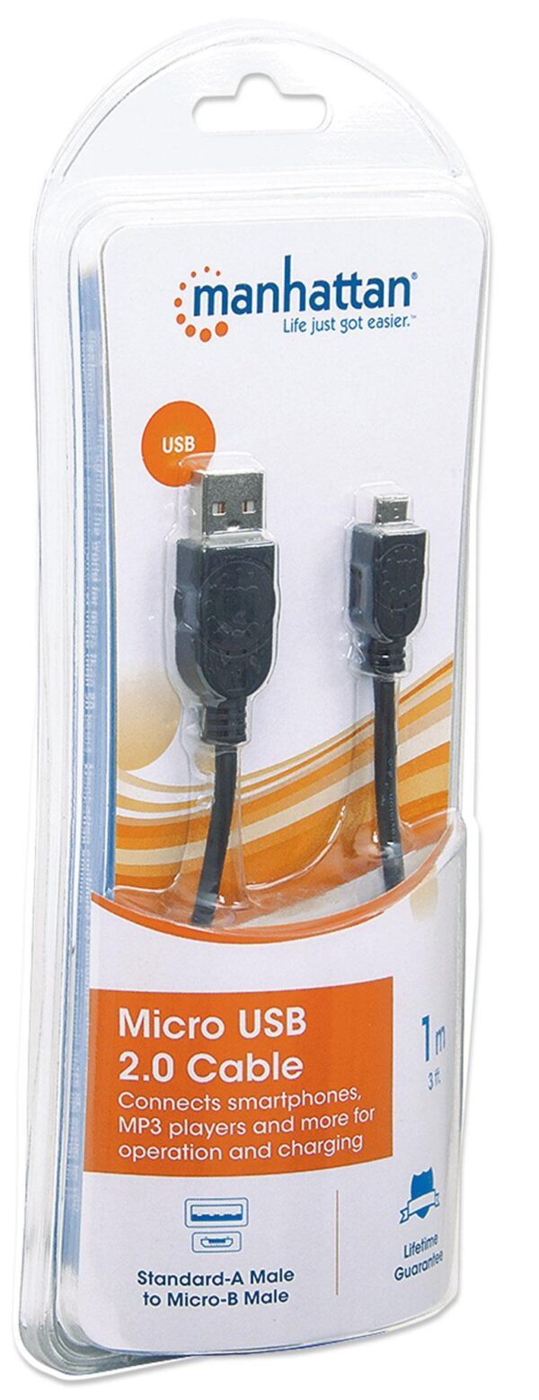Cavo USB 2.0 Hi-Speed A maschio/Micro B maschio 1 m in Blister - immagine 6