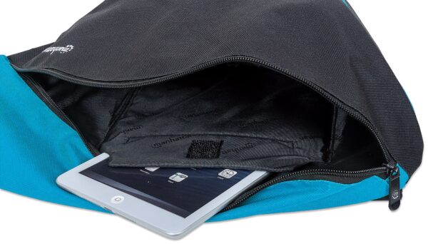 Zainetto Monospalla per Tablet e Ultrabook fino a 12'' Nero/Azzurro - immagine 6