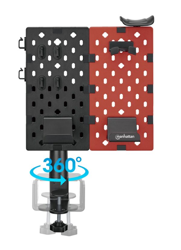 Organizer da Scrivania con Pannello Forato e Supporto per Accessori - immagine 6