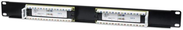 Pannello patch UTP 16 posti RJ45 cat. 6 - immagine 6