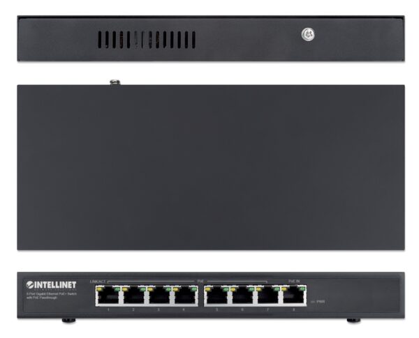 Switch PoE+ Gigabit Ethernet a 8 porte con passthrough PoE - immagine 6