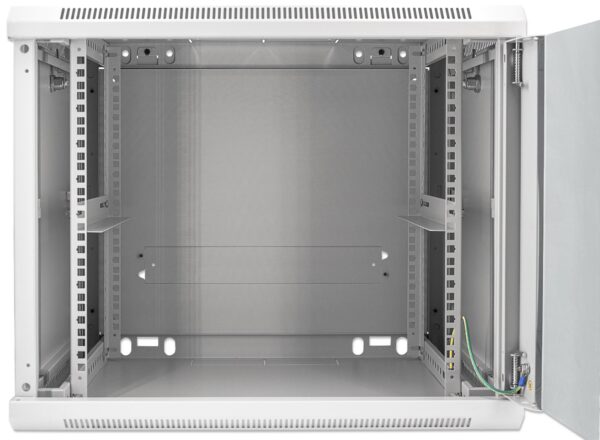 Armadio Rack 19'' a muro 9 unità sezione unica prof. 450 Grigio - immagine 6