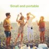 Mini Altoparlante Wireless BT V5.3 Speaker Luce LED Vivavoce TF USB Nero - immagine 6