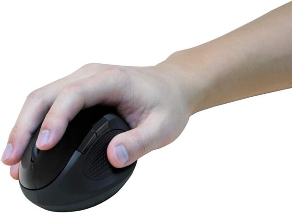 Mouse Ottico Ergonomico Wireless 1600dpi Nero - immagine 6