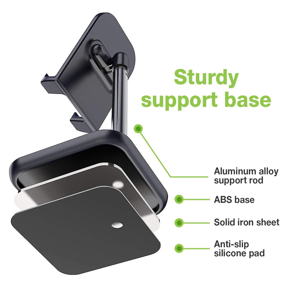 Supporto Universale Porta Smartphone e Tablet ad Altezza Regolabile - immagine 5