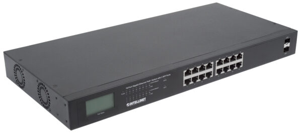 Switch PoE+ 16 porte con 2 porte SFP Gigabit Ethernet - immagine 6
