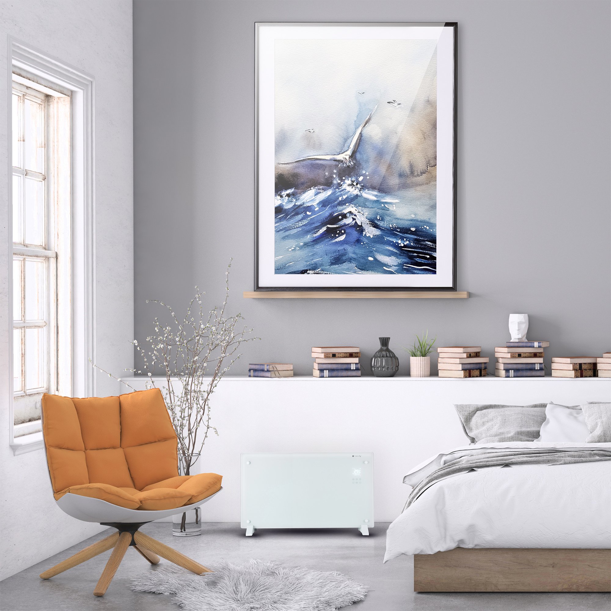 Termoconvettore da Pavimento o da Parete Riscaldatore Elettrico 2000W - immagine 5