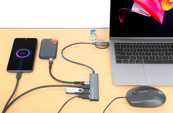 Hub 2 Porte USB-A + 2 Porte USB-C™ USB 3.2 Gen 1 - immagine 6