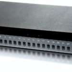 Cassetto Rack 19'' Fibra Ottica 24 porte LC Duplex/SC Simplex Nero