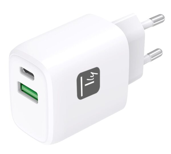 Caricatore Alimentatore USB-C™ 20W e USB-A 18W da Muro