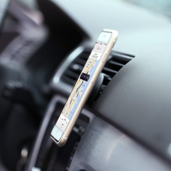 Supporto Magnetico da Auto per Smartphone e Tablet Nero - immagine 6