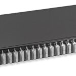 Cassetto Ottico 19'' con 24 bussole SC Duplex Multimodale OM2 Nero