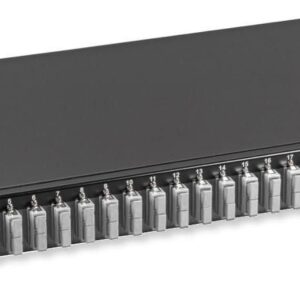 Cassetto Ottico 19'' con 24 bussole SC Duplex Multimodale OM2 Nero