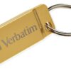 Mini Memoria USB 3.0 Verbatim con Portachiavi 16GB Oro