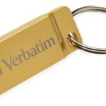 Mini Memoria USB 3.0 Verbatim con Portachiavi 16GB Oro