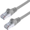 Cavo di rete Patch in Rame Schermato Cat. 5e Grigio F/UTP 1 m