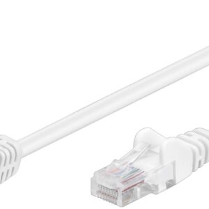 Cavo di rete Patch Connettore Angolato 90° CCA Cat. 5e UTP 5m Bianco