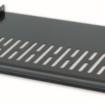 Mensola per Rack 19'' 400 mm 2U Nera 2 punti