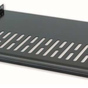 Mensola per Rack 19'' 400 mm 2U Nera 2 punti